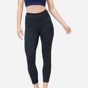 OUTDOOR VOICES Move Free 3/4 Cropped High Rise Leggings Night Grey Womens Small